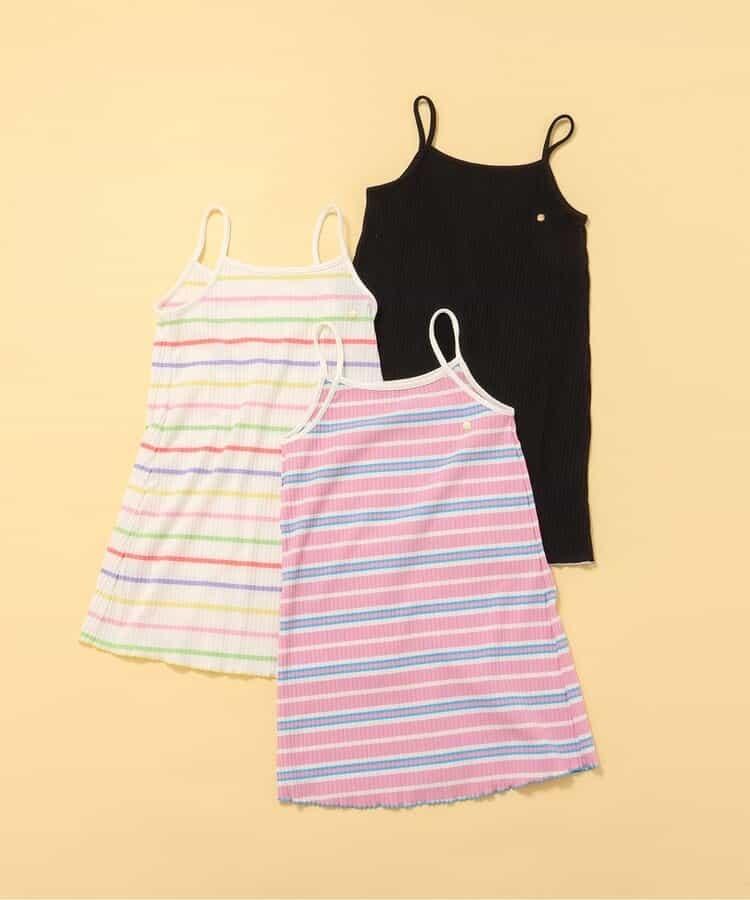 荷葉邊羅紋連衣裙