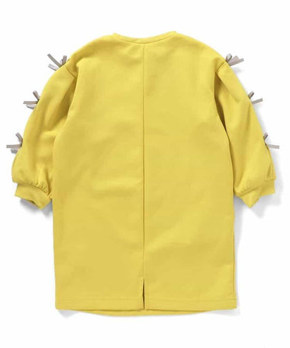 袖部蝴蝶結連衣裙