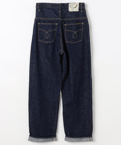 高腰 Selvedge Denim 直筒牛仔褲