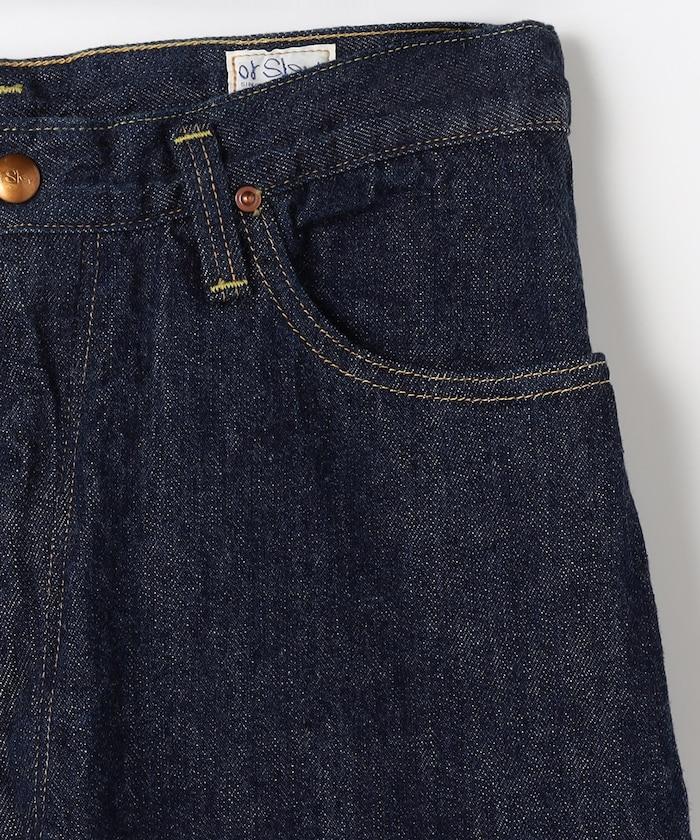 高腰 Selvedge Denim 直筒牛仔褲