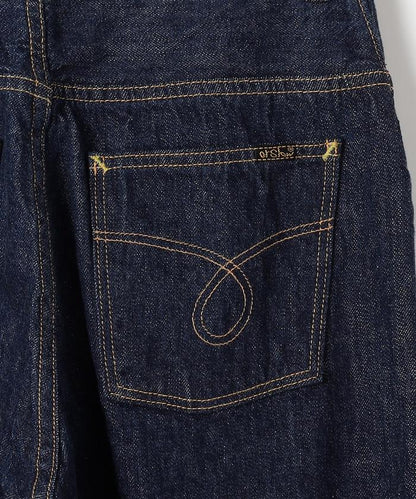 高腰 Selvedge Denim 直筒牛仔褲