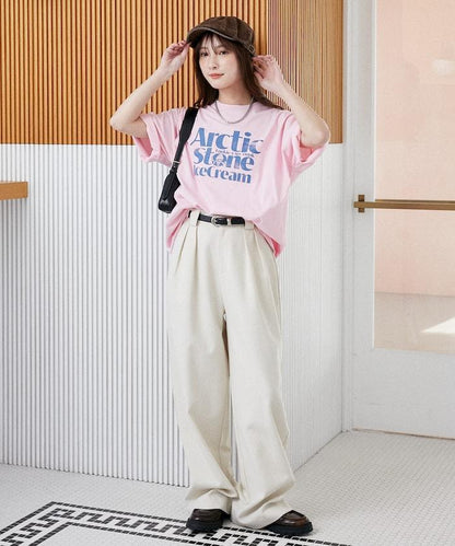 LOVE POP STUDIO ICE CREAM SHOP 標誌圖案 T恤