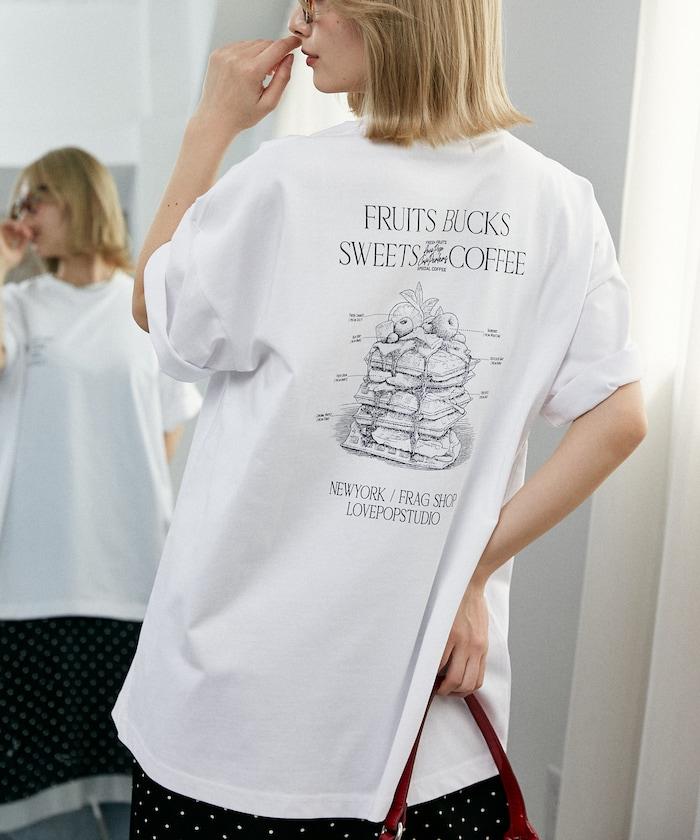 LOVE POP STUDIO SWEET SHOP LOGO 印花T恤