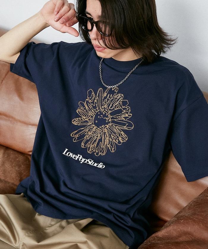 LOVE POP STUDIO 花卉刺繡T恤