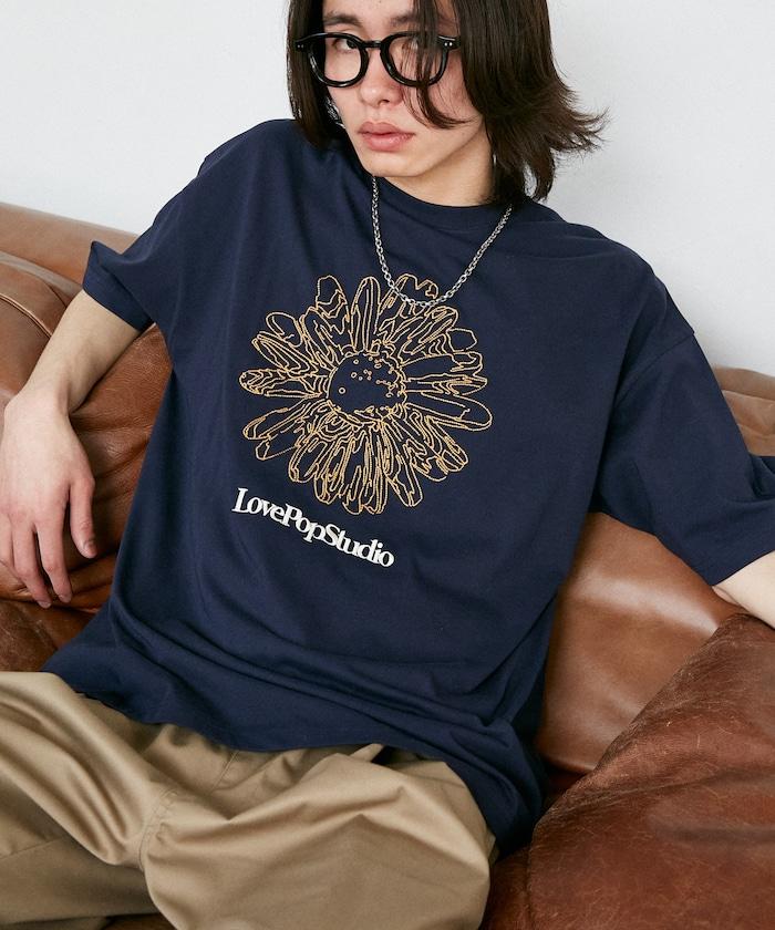 LOVE POP STUDIO 花卉刺繡T恤