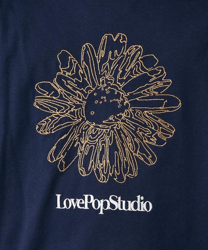 LOVE POP STUDIO 花卉刺繡T恤