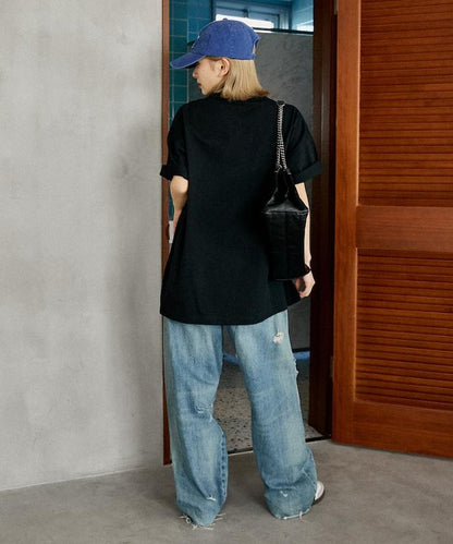 LOVE POP STUDIO 花卉刺繡T恤