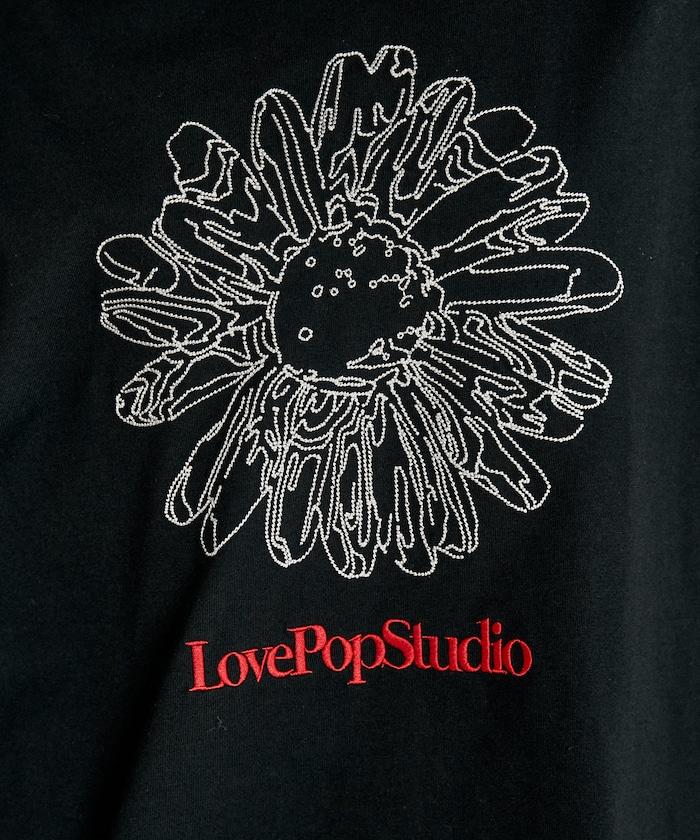 LOVE POP STUDIO 花卉刺繡T恤