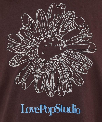 LOVE POP STUDIO 花卉刺繡T恤
