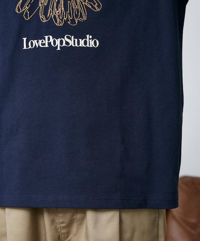 LOVE POP STUDIO 花卉刺繡T恤