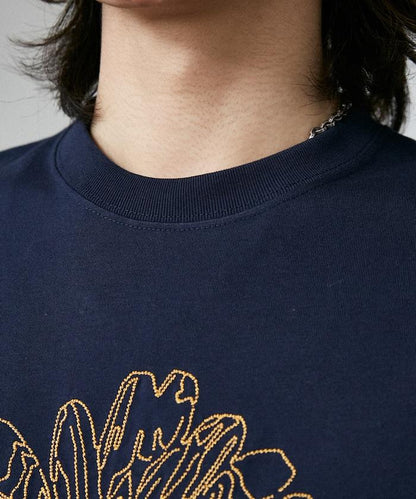 LOVE POP STUDIO 花卉刺繡T恤