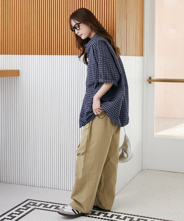 LOVE POP STUDIO 斜紋工裝褲