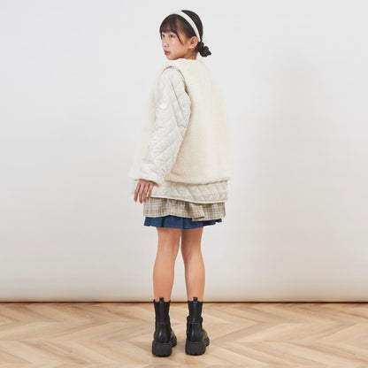 troislapins 絎縫夾克毛絨馬甲套裝