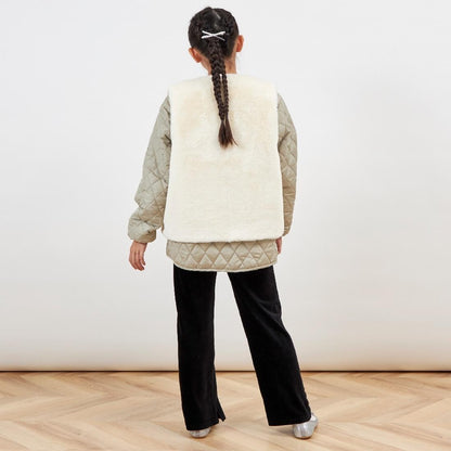 troislapins 絎縫夾克毛絨馬甲套裝