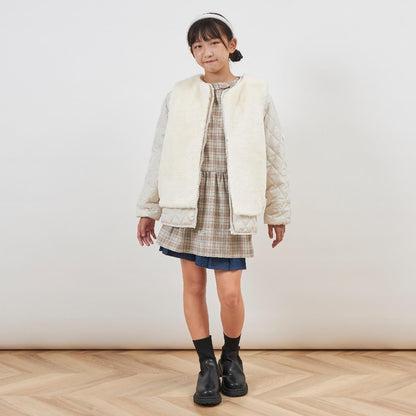 troislapins 絎縫夾克毛絨馬甲套裝