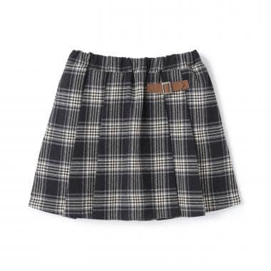格紋 A字短褲裙（青少年尺碼）