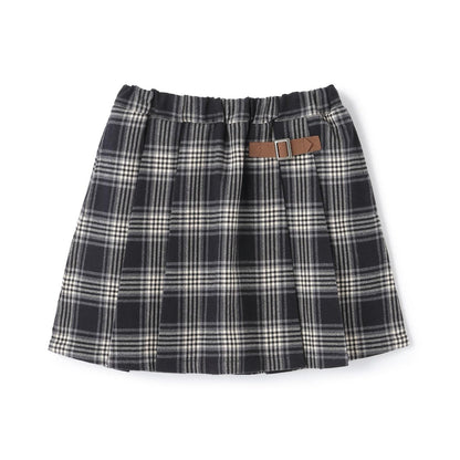 格紋 A字短褲裙（青少年尺碼）