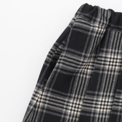 格紋 A字短褲裙（青少年尺碼）