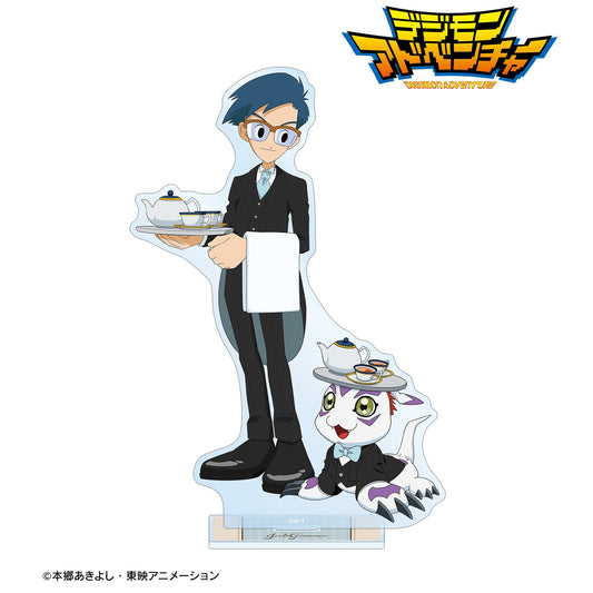 《數碼寶貝大冒険》（數碼寶貝大冒險） 新繪系列 城戸丈&ゴマモン 大號亞克力立牌 女僕&執事ver.