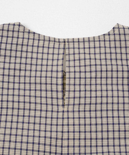 前褶皺短款襯衫