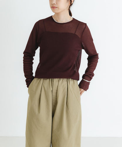 MADE IN JAPAN 輕薄華夫紋上衣