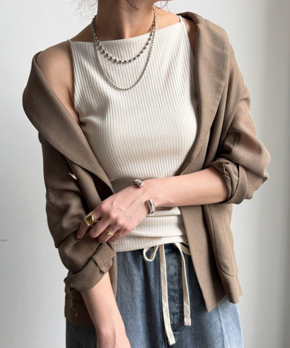 內置胸杯吊帶背心（款）