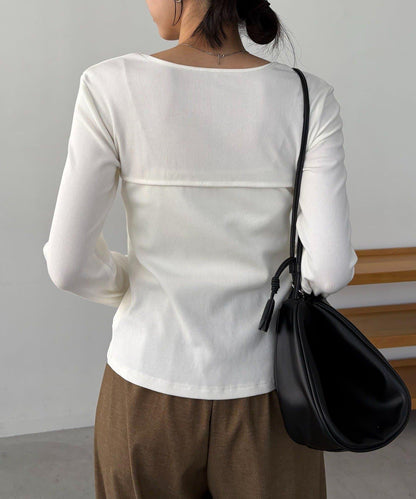 扭結領設計 T恤