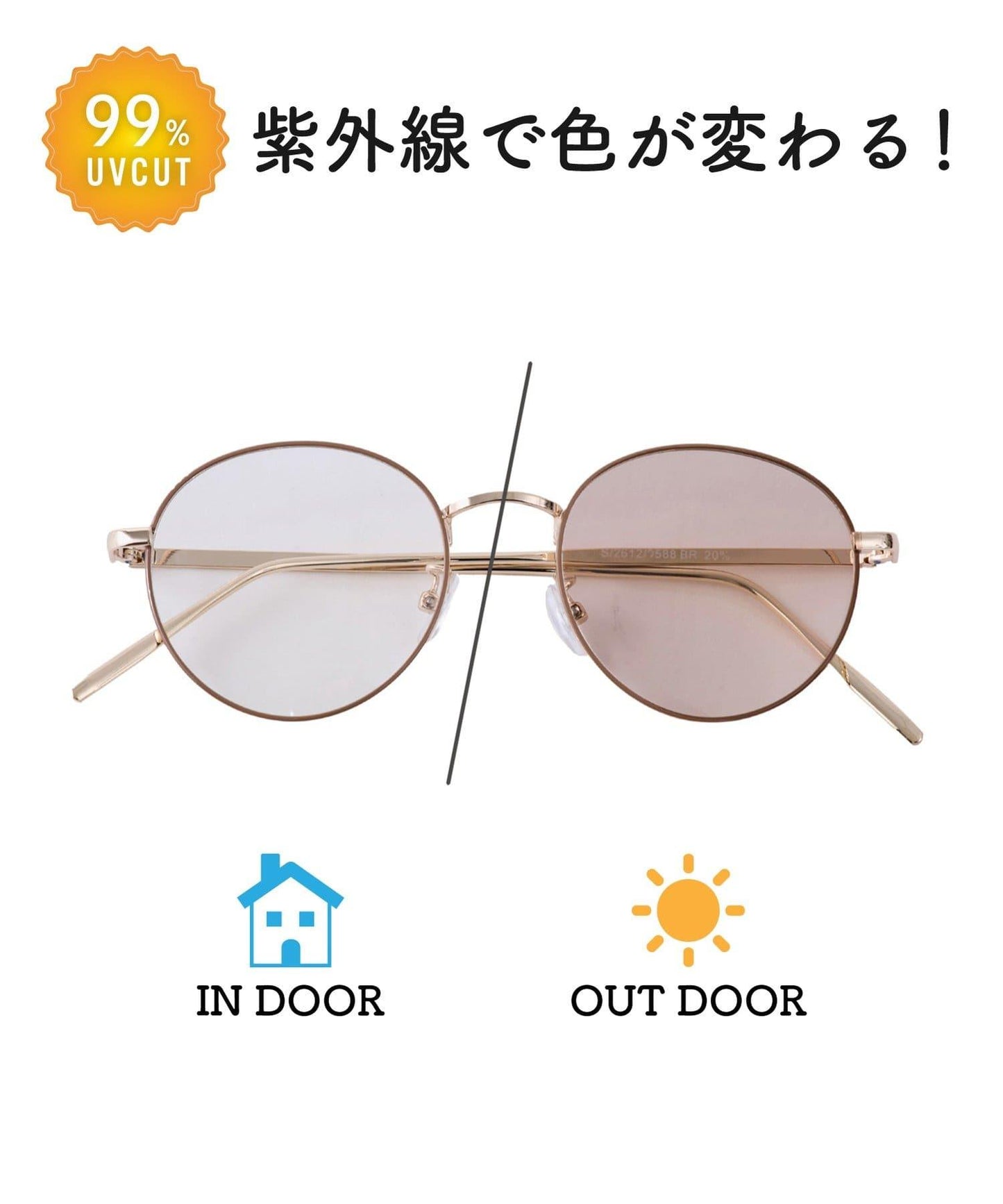 金屬框調光太陽鏡