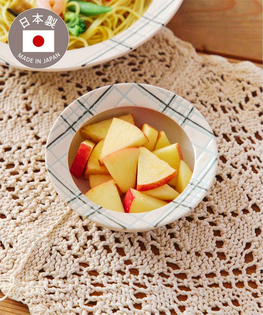 新生活餐具 格紋 12cm 深盤