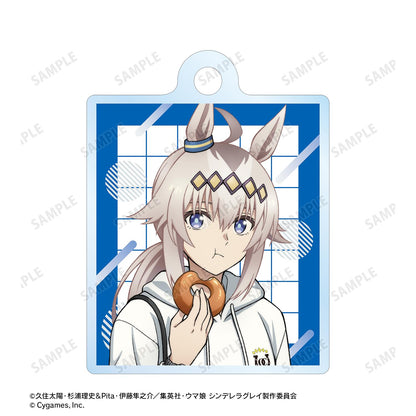 ウマ娘 シンデレラグレイ（賽馬娘 灰姑娘灰影） オグリキャップ 雙連金屬線亞克力鑰匙扣