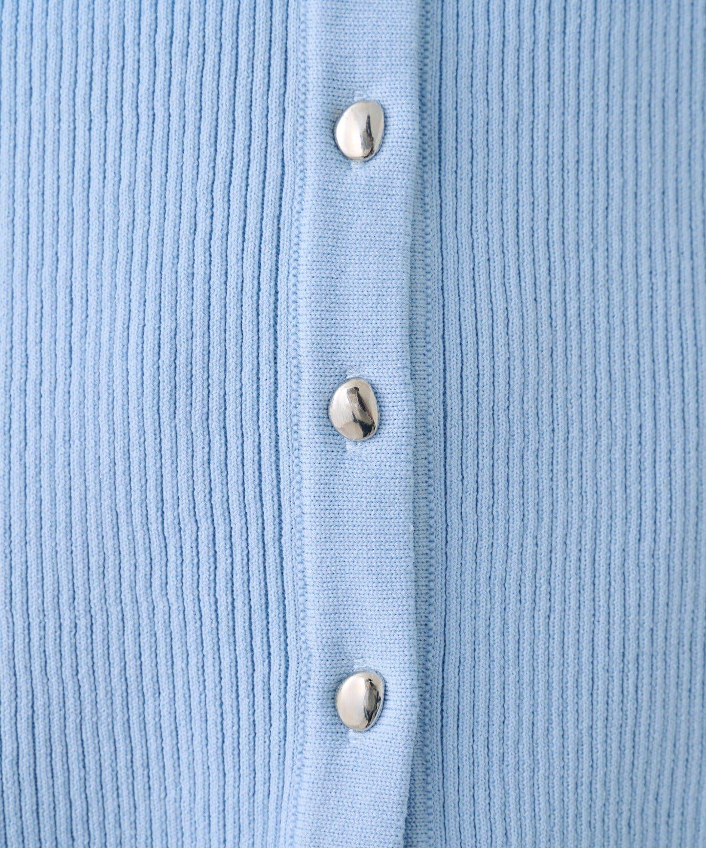 網紗拼接袖 羅紋 針織開衫