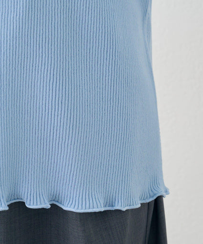 網紗拼接袖 羅紋 針織開衫