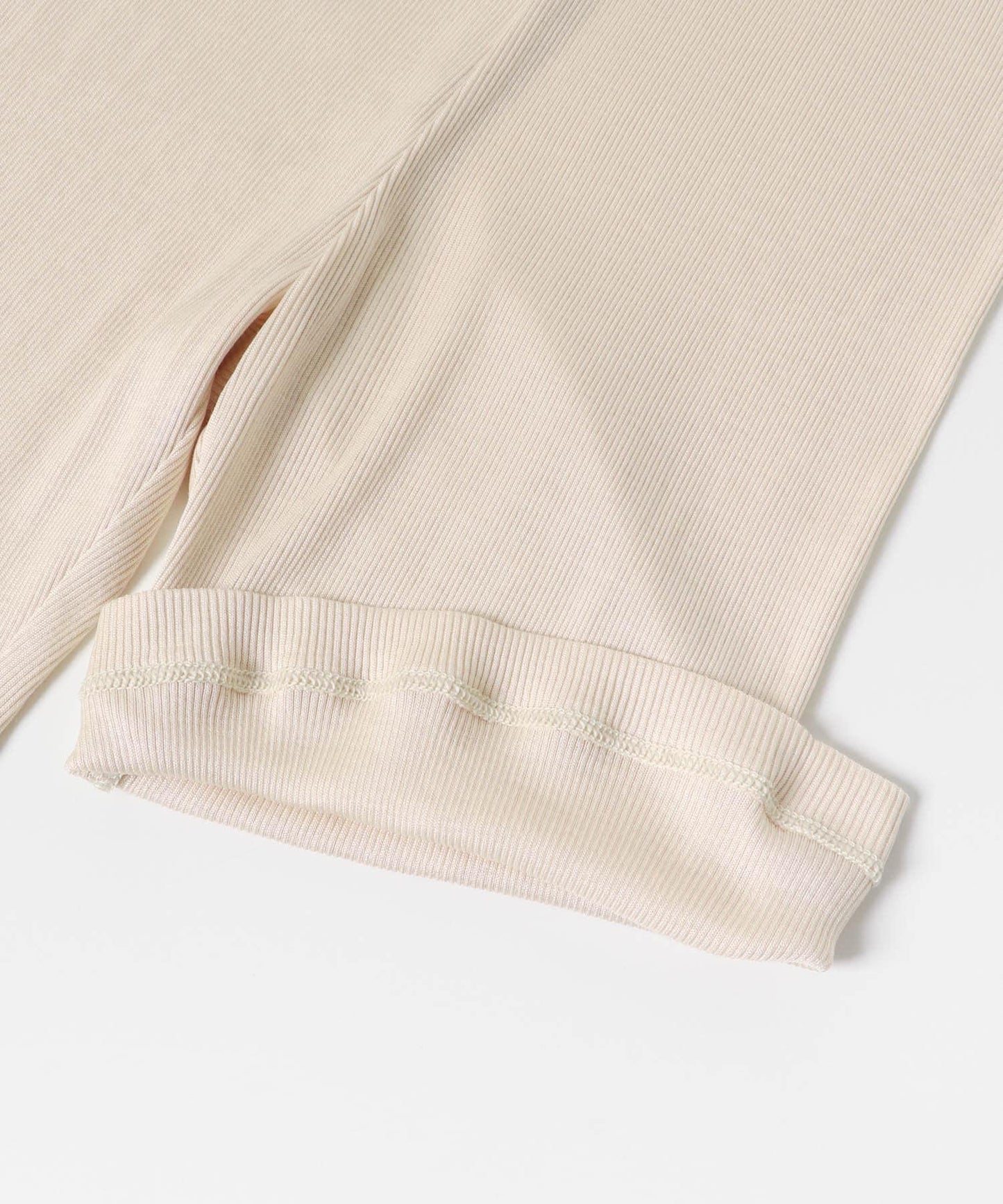 絲綢羅紋短款打底褲