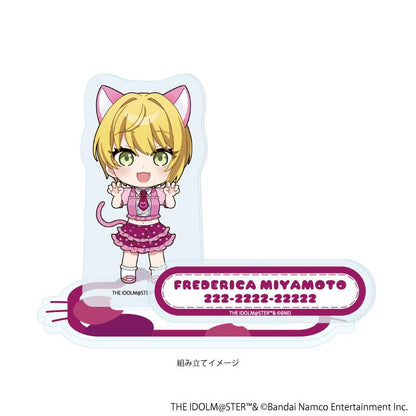アイドルマスター シンデレラガールズ（偶像大師 灰姑娘女孩） 宮本フレデリカ 亞克力立牌 21款 貓ver. 迷你角色插畫