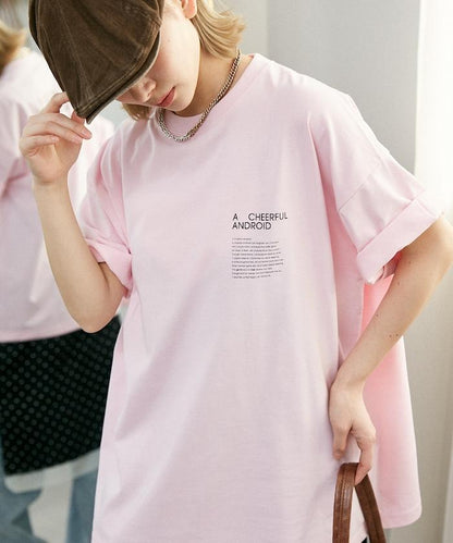 LOVE POP STUDIO CHEERFUL 字母印花T恤