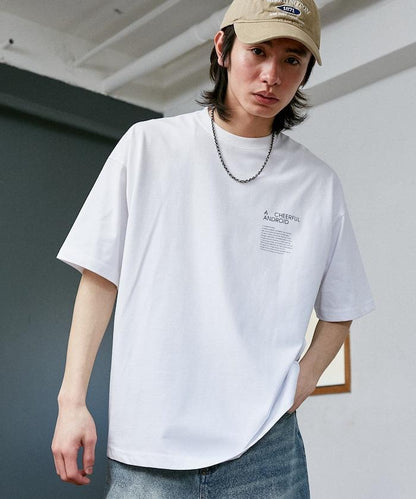 LOVE POP STUDIO CHEERFUL 字母印花T恤