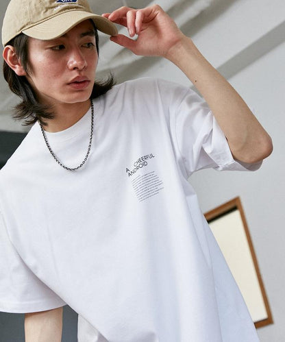 LOVE POP STUDIO CHEERFUL 字母印花T恤