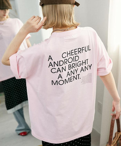 LOVE POP STUDIO CHEERFUL 字母印花T恤