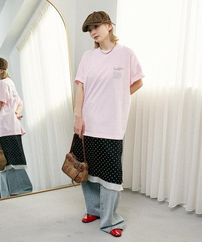 LOVE POP STUDIO CHEERFUL 字母印花T恤