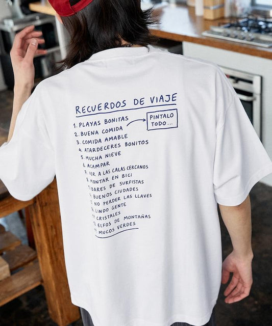 LOVE POP STUDIO TRAVEL NOTE 字體印花 T恤