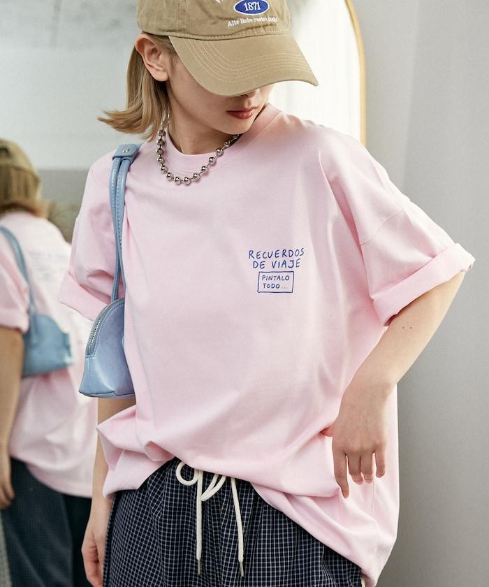 LOVE POP STUDIO TRAVEL NOTE 字體印花 T恤