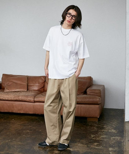 LOVE POP STUDIO NEW DAY 字母排版印花 短袖T恤