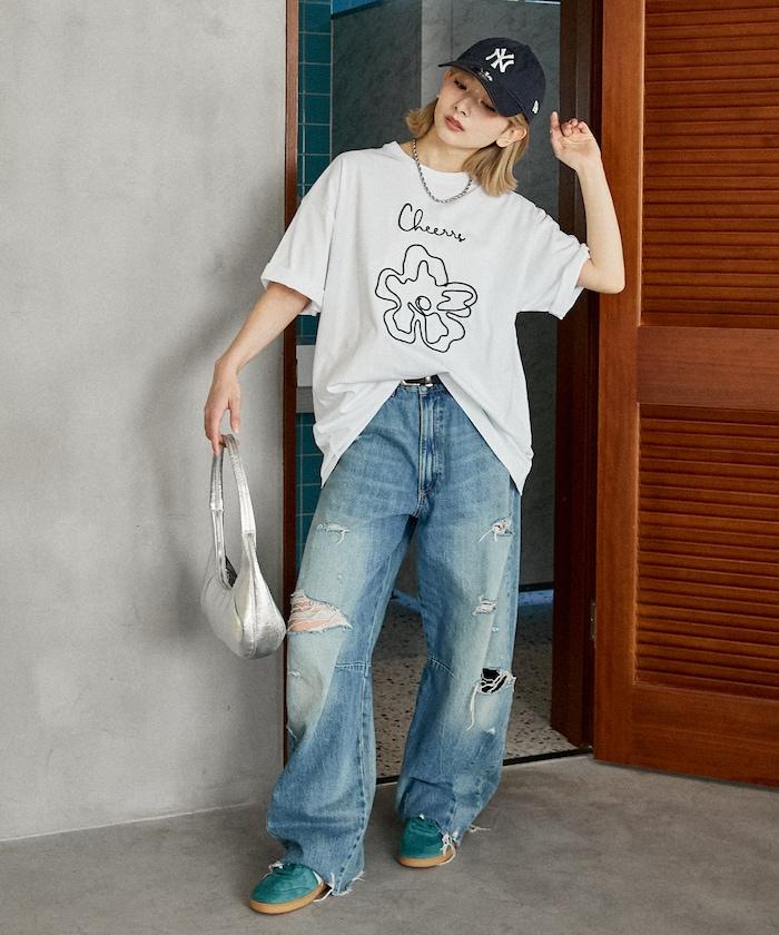 LOVE POP STUDIO 花卉圖案 T恤