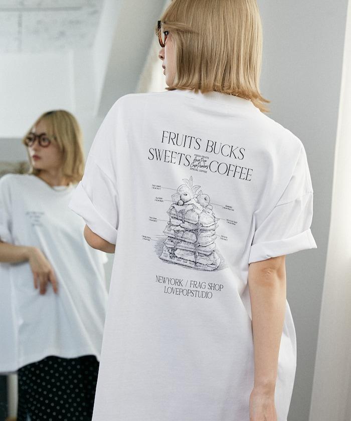 LOVE POP STUDIO SWEET SHOP LOGO 印花T恤