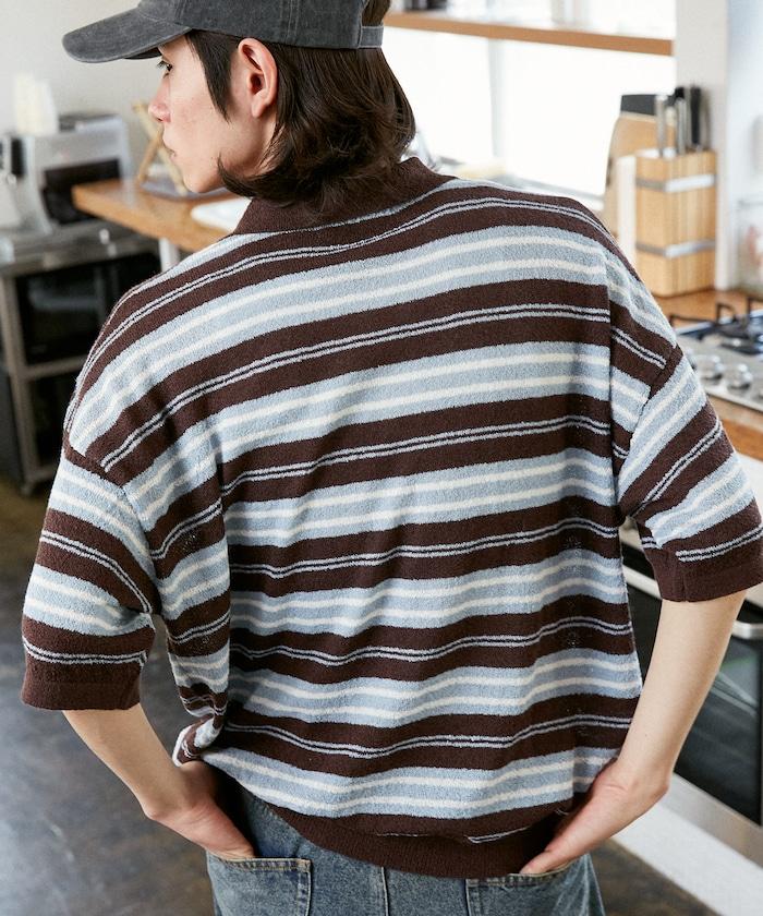 LOVE POP STUDIO 條紋針織POLO衫