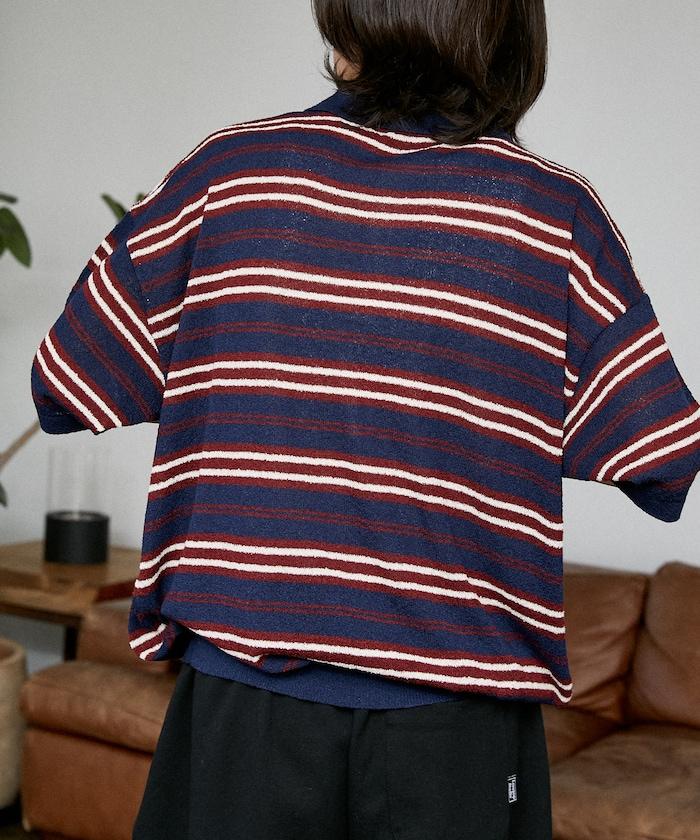 LOVE POP STUDIO 條紋針織POLO衫