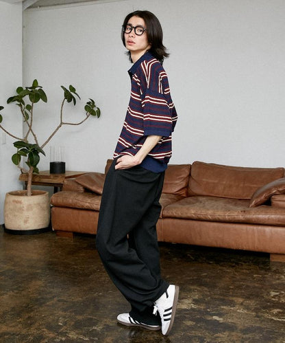 LOVE POP STUDIO 條紋針織POLO衫