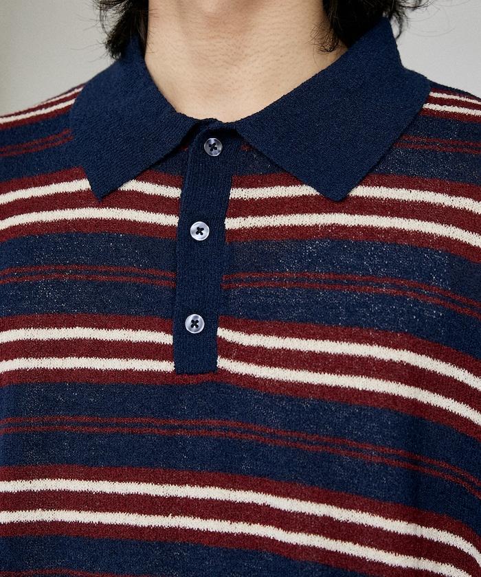 LOVE POP STUDIO 條紋針織POLO衫