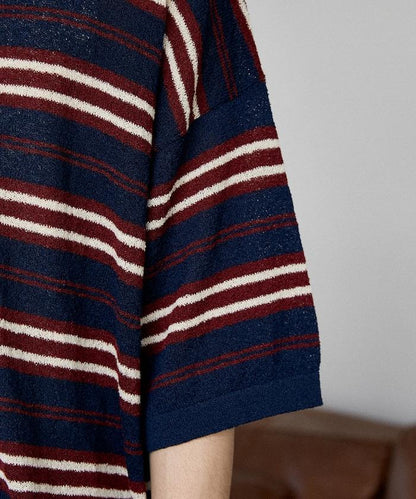 LOVE POP STUDIO 條紋針織POLO衫