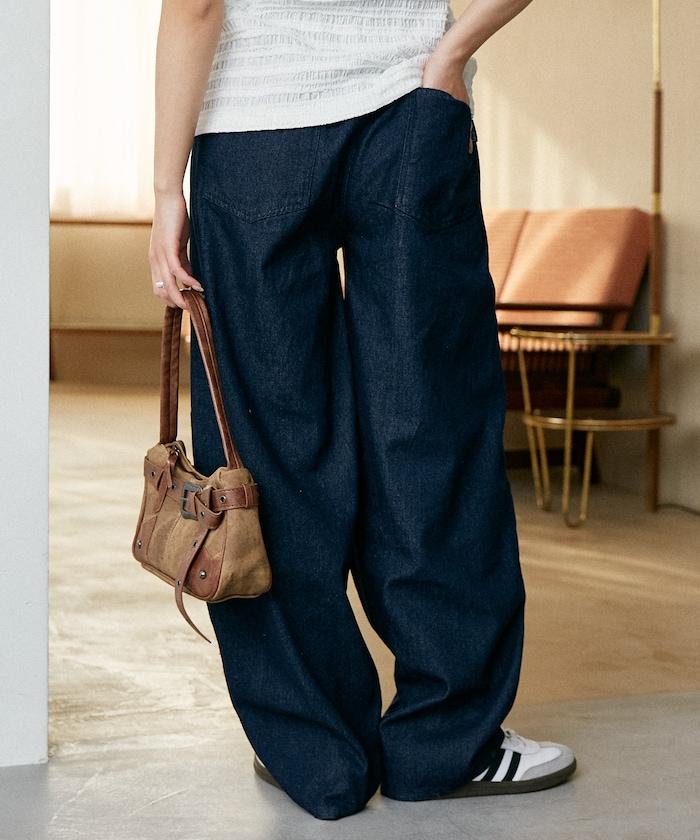 LOVE POP STUDIO 抽褶弧形設計 褲子